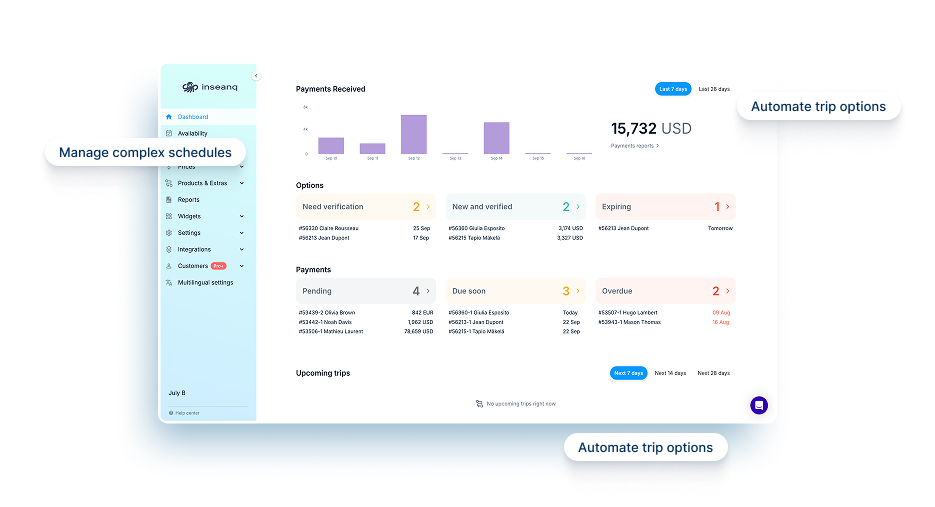 Inseanq Dashboard